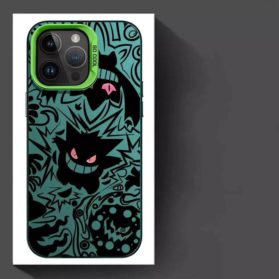 P-Pokemon Gengarr Apple Iphone Case - Green image 0