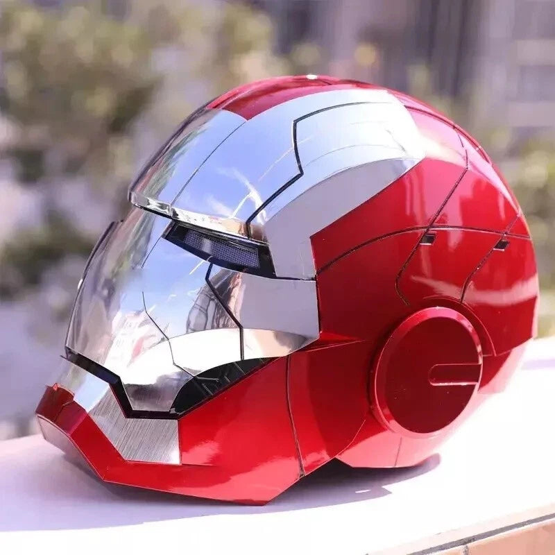 Iron Man MK5 Helmet Silver Edition with Voice Control | AutoKing