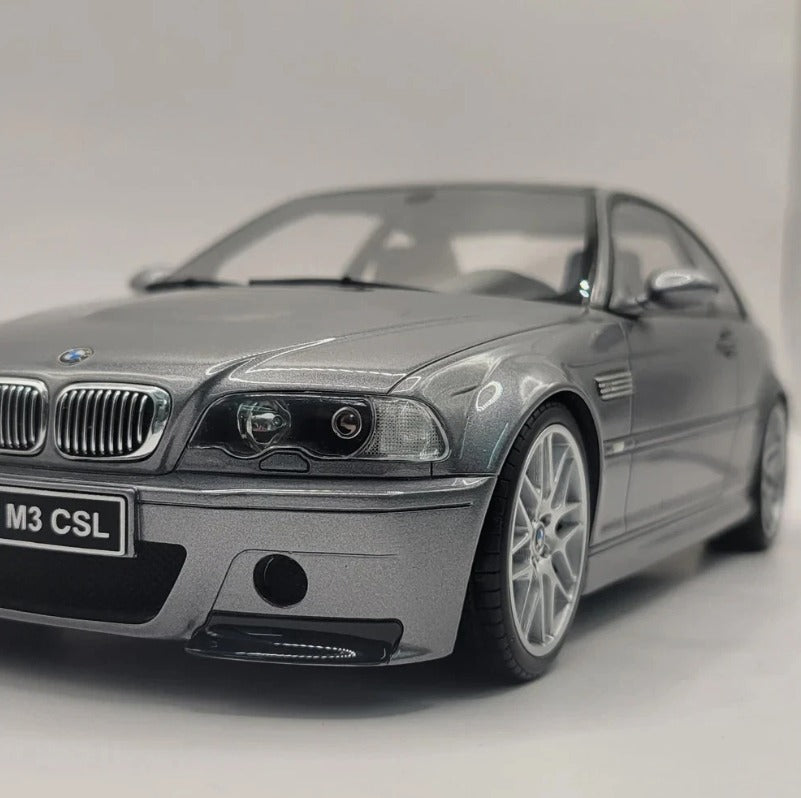 Ottomobile 1:18 BMW E46 M3 CSL Silver Grey Metallic OT177UV1