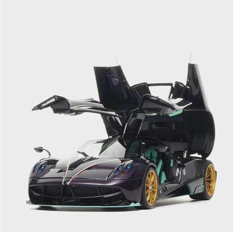 Pagani Huayra Dinastia 1:18 BBR Almost Real Purple Carbon Limited Edition | Limited Pagani Case