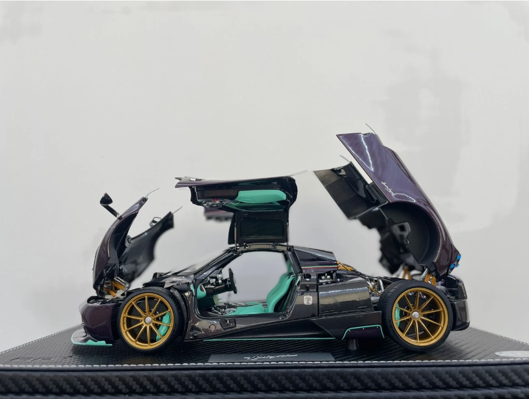 Pagani Huayra Dinastia 1:18 BBR Almost Real Purple Carbon Limited Edition | Limited Pagani Case