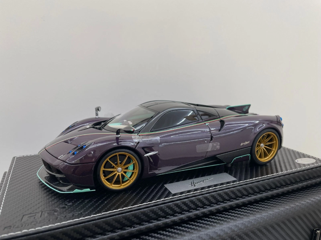 Pagani Huayra Dinastia 1:18 BBR Almost Real Purple Carbon Limited Edition | Limited Pagani Case