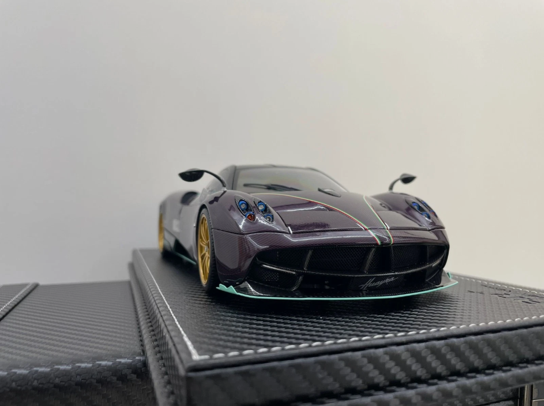 Pagani Huayra Dinastia 1:18 BBR Almost Real Purple Carbon Limited Edition | Limited Pagani Case