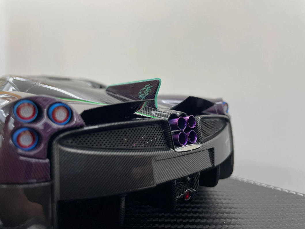 Pagani Huayra Dinastia 1:18 BBR Almost Real Purple Carbon Limited Edition | Limited Pagani Case