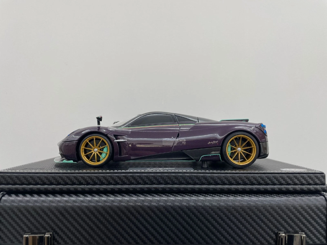 Pagani Huayra Dinastia 1:18 BBR Almost Real Purple Carbon Limited Edition | Limited Pagani Case