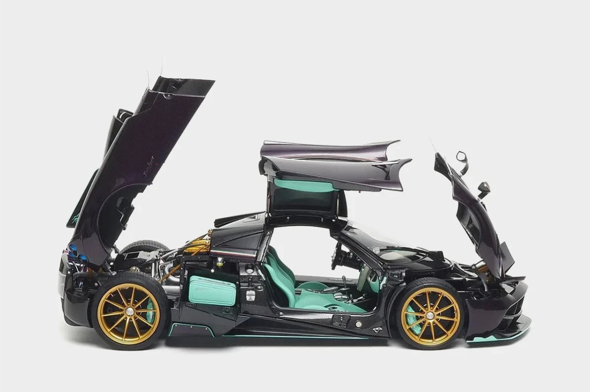 Pagani Huayra Dinastia 1:18 BBR Almost Real Purple Carbon Limited Edition | Limited Pagani Case