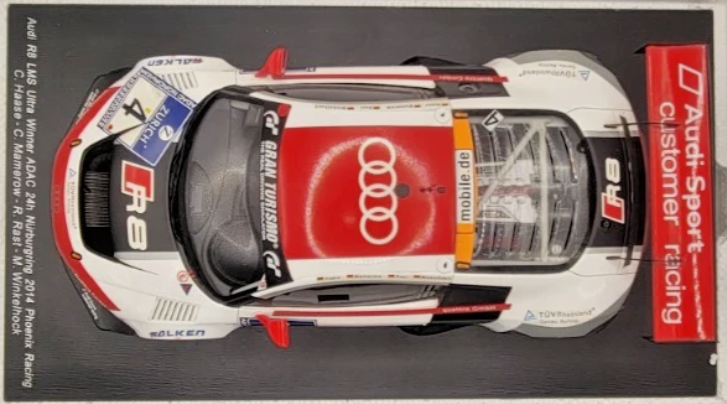 Audi R8 LMS Ultra Winner 24H Nurburgring #4 2014 | 18SG009 | Spark 1:18