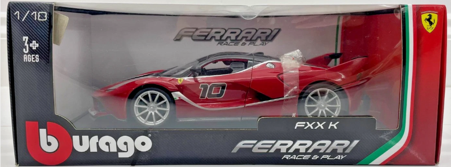 Bburago Ferrari FXX K | No.10 | Race & Play Series 1:18