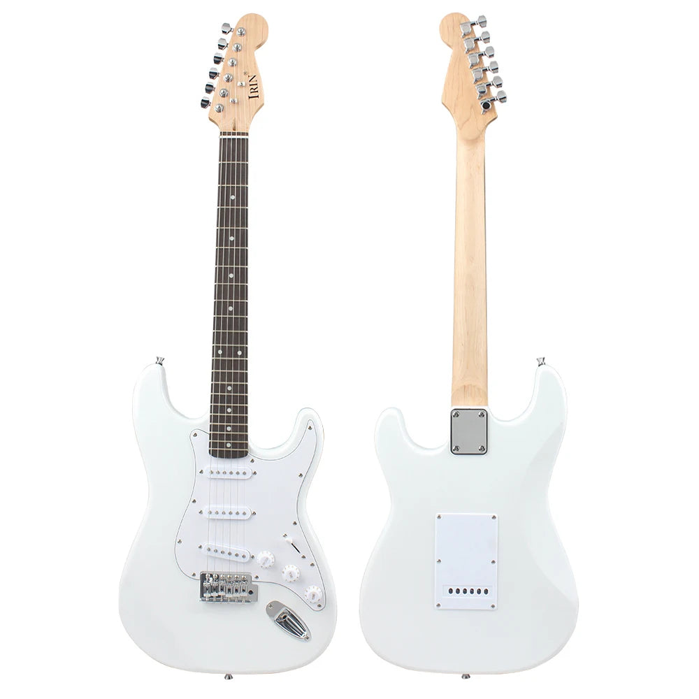 IRIN ST White Electric Guitar 6 String 39 Inch 21 Frets Basswood Body image 0