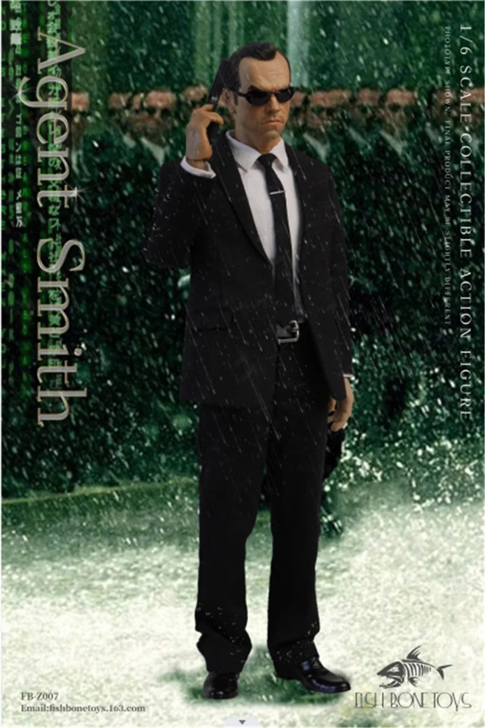 The Matrix FB-Z007 Task Agent Smith 1/6 Fish Bonetoys Action Figure image 2