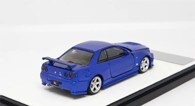 Nissan GTR R34 Time Micro Fast & Furious 1:64 Blue Model Car-With Figure image 2