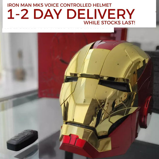 Iron Man MK5 1:1 Voice Controlled Helmet Autoking , 1-2 Day Delivery image 0