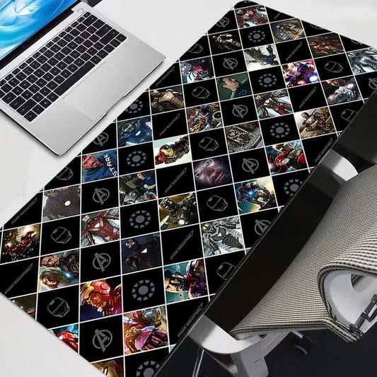 Superheroes Diamond Pattern Gaming Desk mat image 0