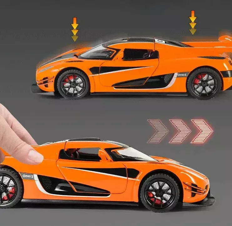 The Koenigsegg Blue Agera ONE:1 model car 1:24 image 2