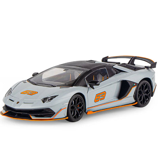 Lamborghini SVJ 63 Grey Hidden Edition 1:18 Model Car image 0