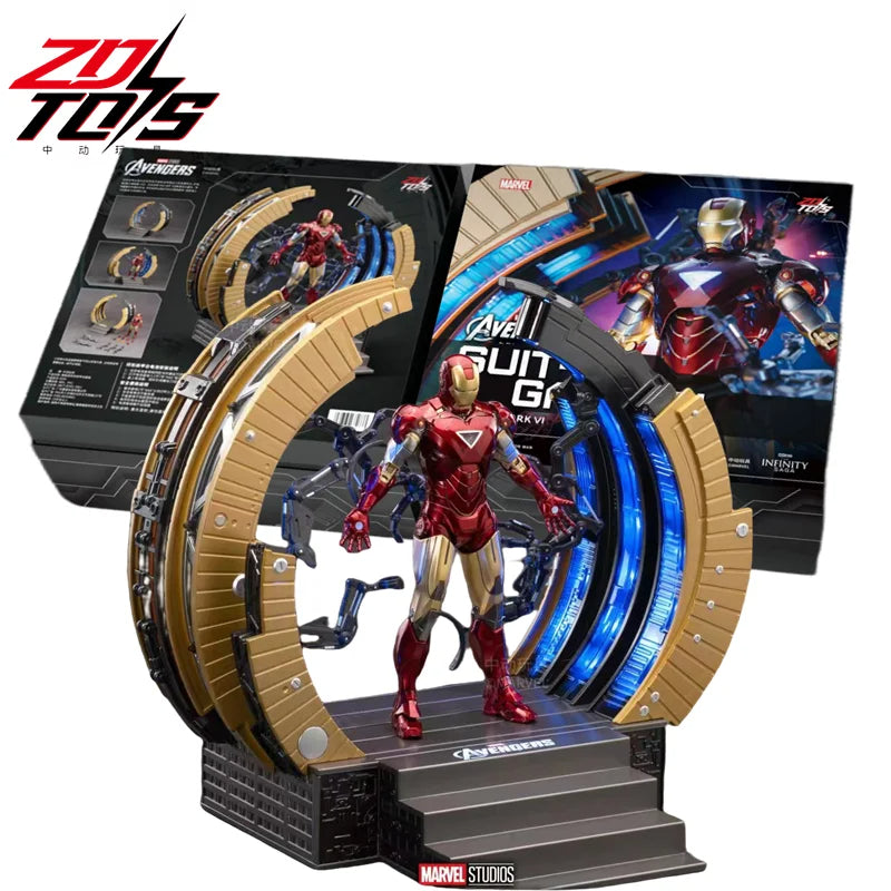 Iron Man MK6 Suit Up Gantry Action Figure ZD Toys image 2