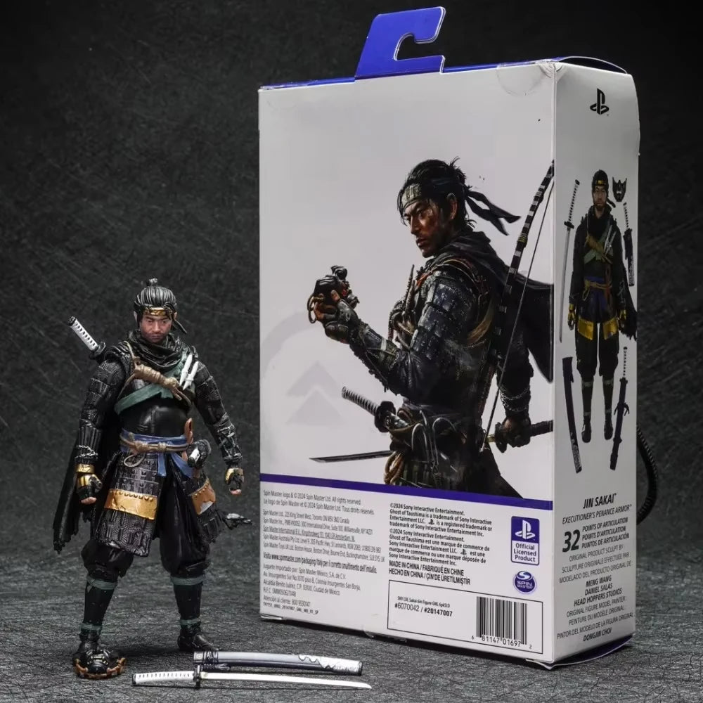 Ghost Of Tsushima Anime Figure Jin Sekai Playstation Action Figure image 1