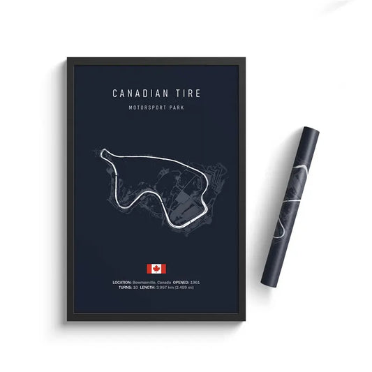 Canadian Tire F1 Track Circuit Wall Art Aesthetic Motorsport  : No frame image 0