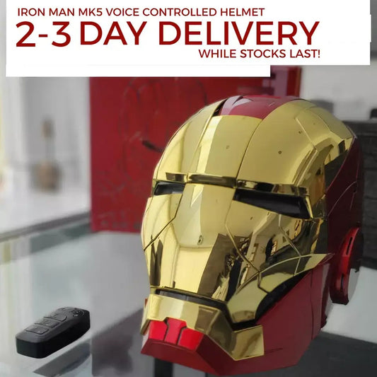Iron Man MK5 1:1 Voice Controlled Helmet Autoking , 2-3 Day Delivery image 0
