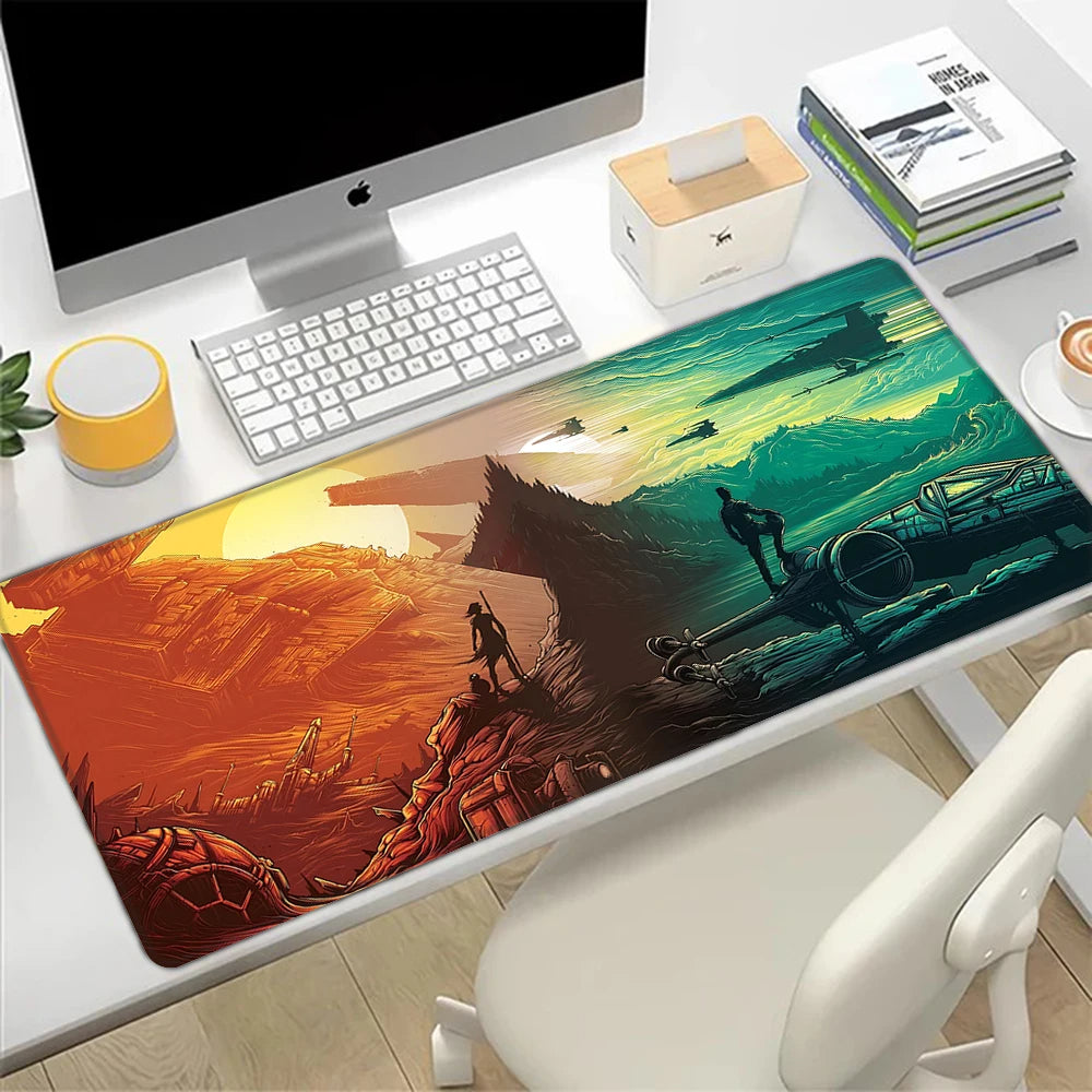 Stars Wars Light & Dark Design Gaming Desk Mat image 0