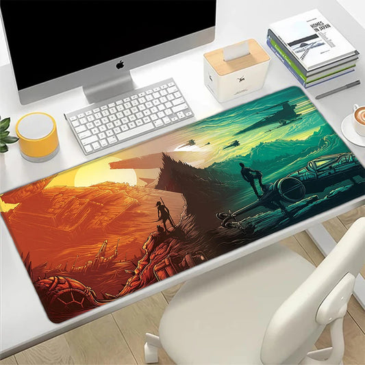 Stars Wars Light & Dark Design Gaming Desk Mat image 0