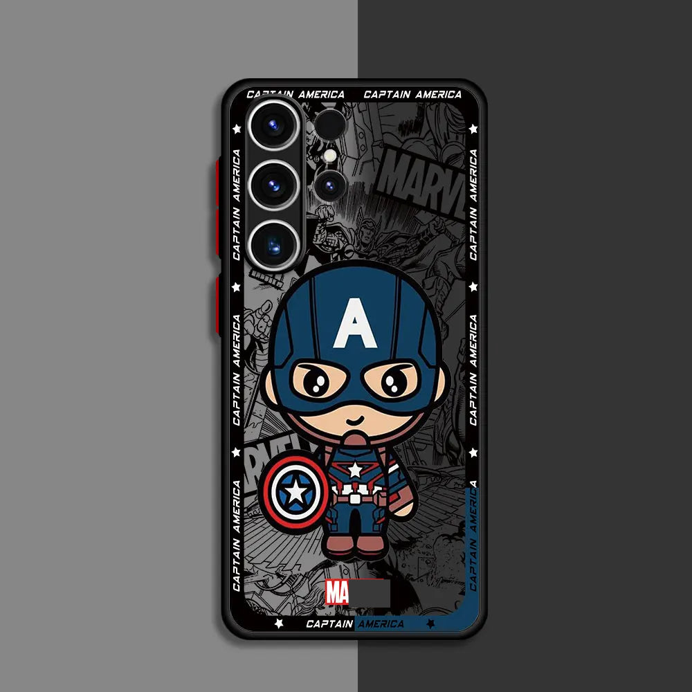 Superhero Captain Cartoon Design Case For Samsung image 0