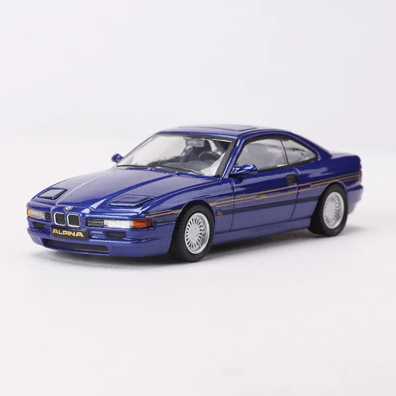BMW 850CSI Alpina E31 SHADOW DCT 1:64 Blue Model Car image 0